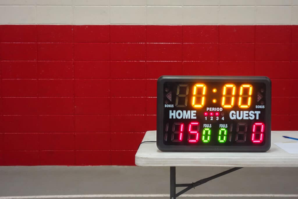 Game day indoor tabletop electronic scoreboard for high school wrestling, basketball or volleyball Electronic Timer
